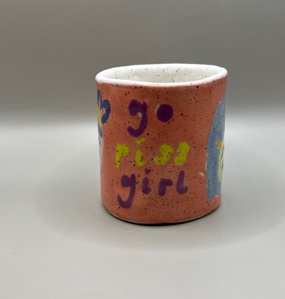 Image of go p*ss girl cup/vase