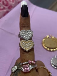 Image 3 of zirconia heart ring