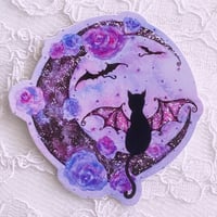 Image 1 of Batty Cat Sticker