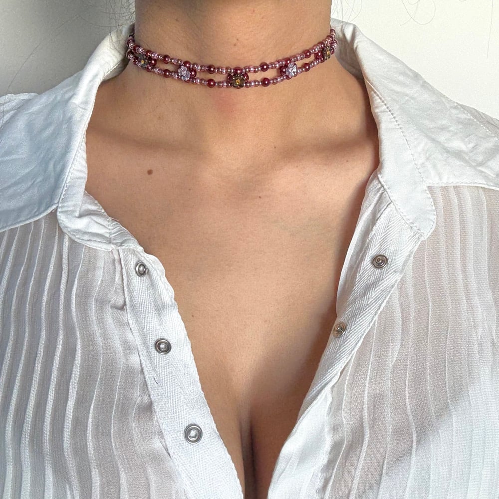 Image of Holly Punch Choker Necklace