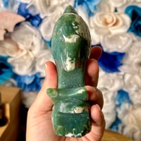 Image 3 of Moss Agate Dolphin (32B)