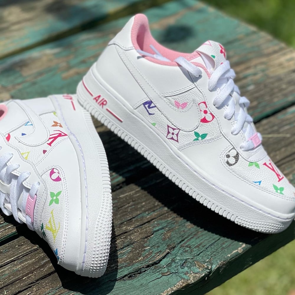 Image of Custom Multi Color Nike Air Force One Low
