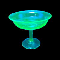 Image 1 of Vintage Uranium Pedestal Compote