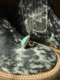 Image 3 of Sagebrush Beaded Turquoise Ring