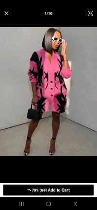 Image 1 of Pink Sweater and Shorts 