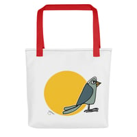 Image 3 of All-Over Print Tote BIRD 1 (Yellow)