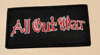 All Out War embroidered patch