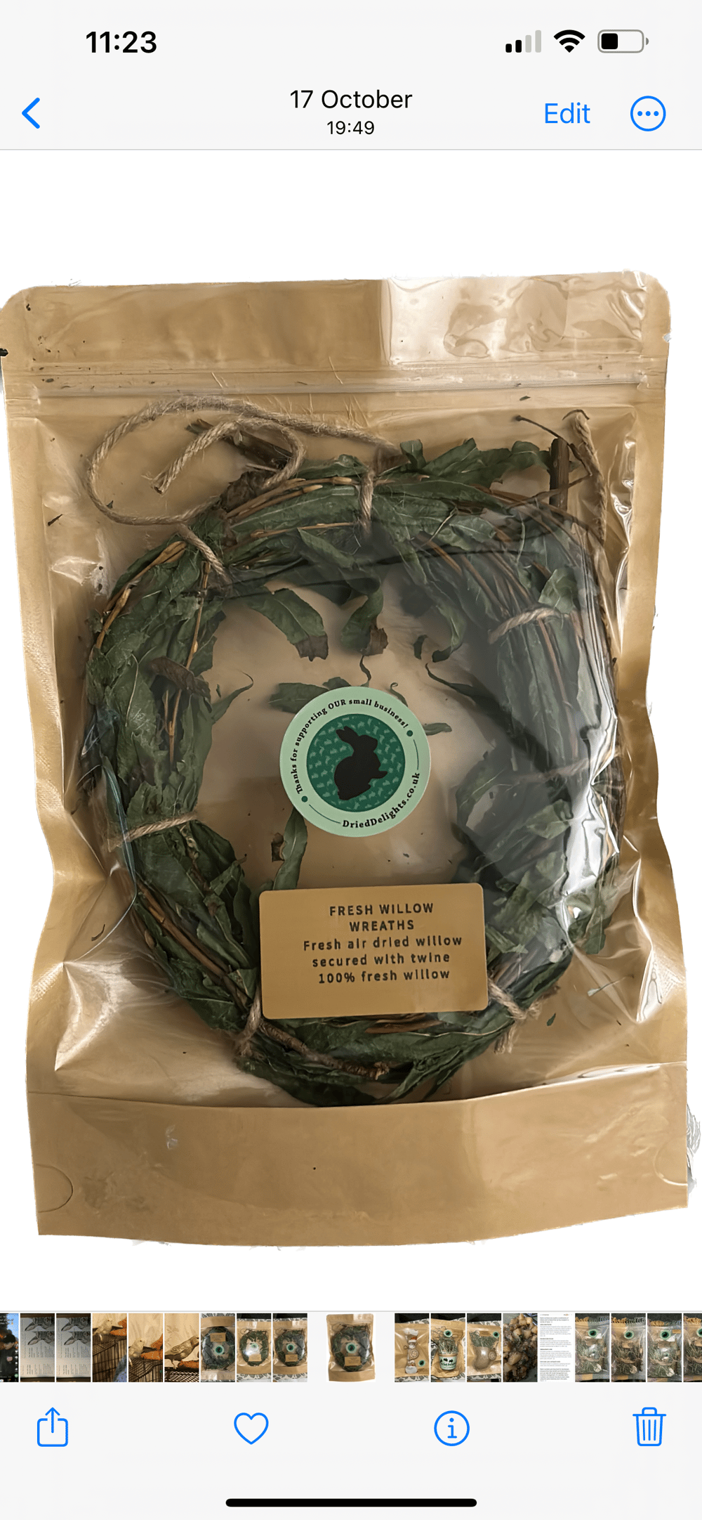 Image of Willow branch ring