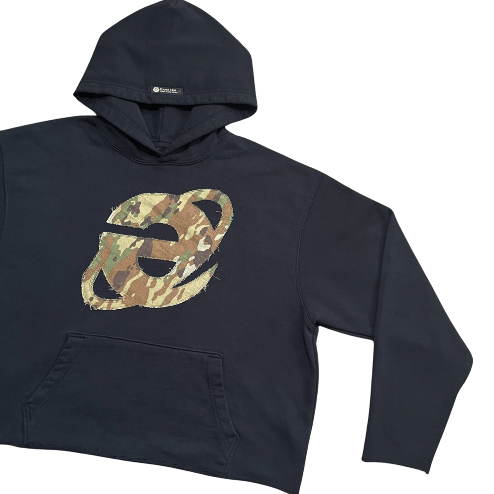 Internet Anarchy Raw Hem Camo Hoodie