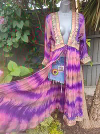 Image 1 of Mykonos Glitter wrap dress Maxi/ Kaftan pink 8-12uk
