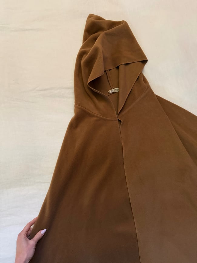 early 1970s Halston cashmere hooded cape coat