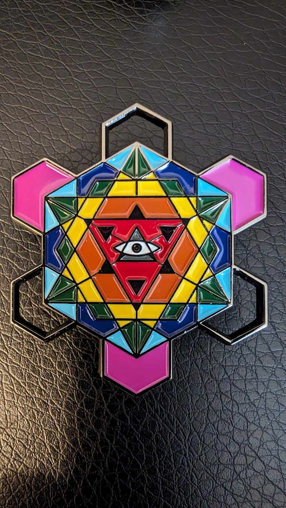 Sacred All Seeing Eye Hat Pin - Geometry Music Festival Geometry