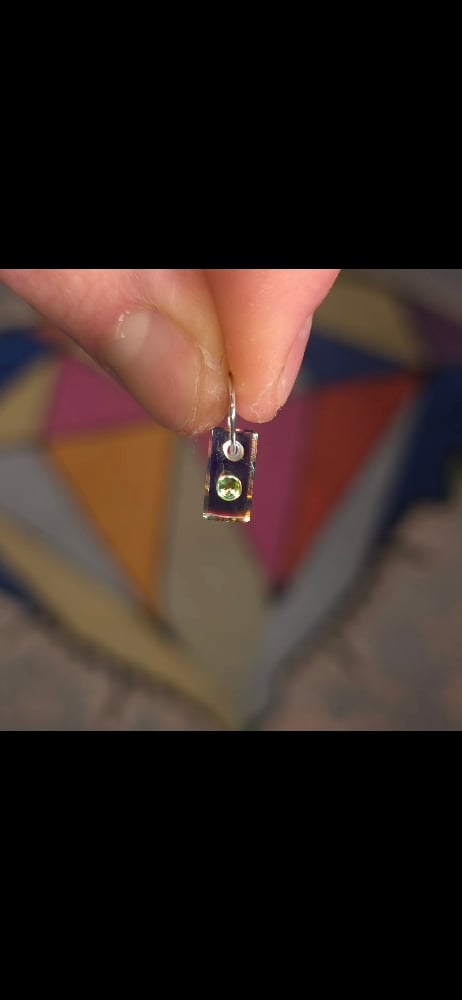 Image of Mini peridot charm 