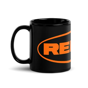 Image of Official Remco Toys - Black Glossy Mug (Orange logo)