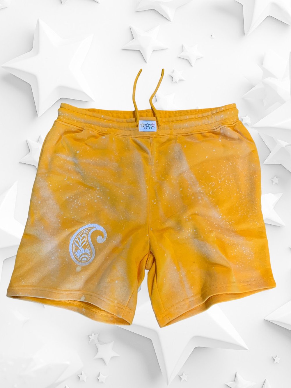 Gold Paisley Galaxy Shorts 