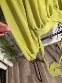 Image 3 of Green sheer top