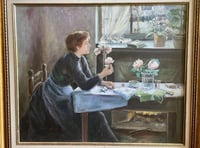 Image 3 of Beautiful Oil Portrait on Canvas