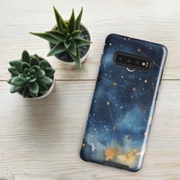 Image 6 of Celestial Constellation Night Sky Stars and Clouds Painting Tough case for Samsung®