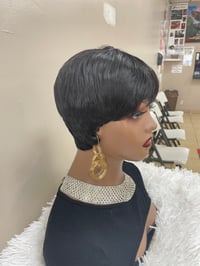 Image 2 of Pixie cut human hair black 