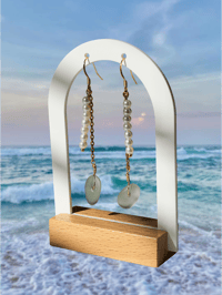 Image 2 of Seafoam Seaglass Dangles 