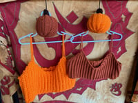 Image 1 of Pumpkin crop top/bralette