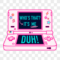 Image 2 of duh! console sticker