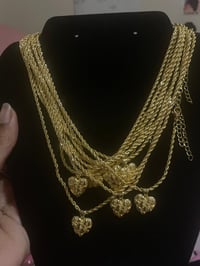 Image 1 of Heart nugget necklace