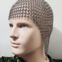 Image 1 of HENDRIK Cropped European Chainmail Coif