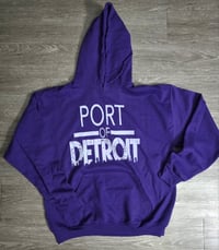 PORT-OF-DETROIT Purple Hoodie 