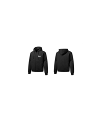 A Hunnid Hustles Zip-Up Hoodie (Black and White)