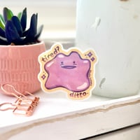 Image 2 of I’m Tired Too Holographic Die-Cut Sticker