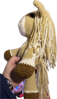 Image 1 of Crochet Painted Horse Plushie