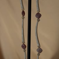 Image 3 of 3 tier Dentalium dangles (pink mop)