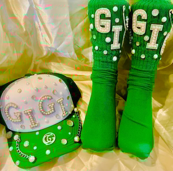 Image of green Gigi set