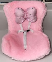 pink labubu seat 