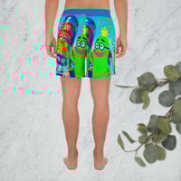 Image 2 of All-Over Print Unisex Athletic Long Shorts
