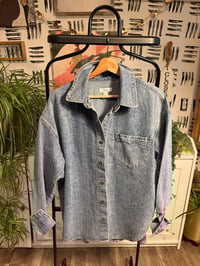 Image 1 of Denim shirt/jacket with studs and snap buttons