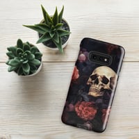 Image 4 of Goth Inspired Baroque Style Painting Skull and Flowers Tough case for Samsung®