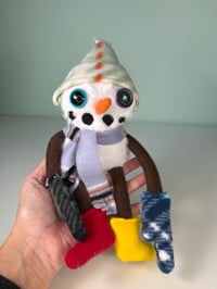 Image 3 of Soft Weighted Odds and Ends Snowman - Small