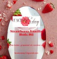 Strawberry Vanilla Body Oil 4 oz