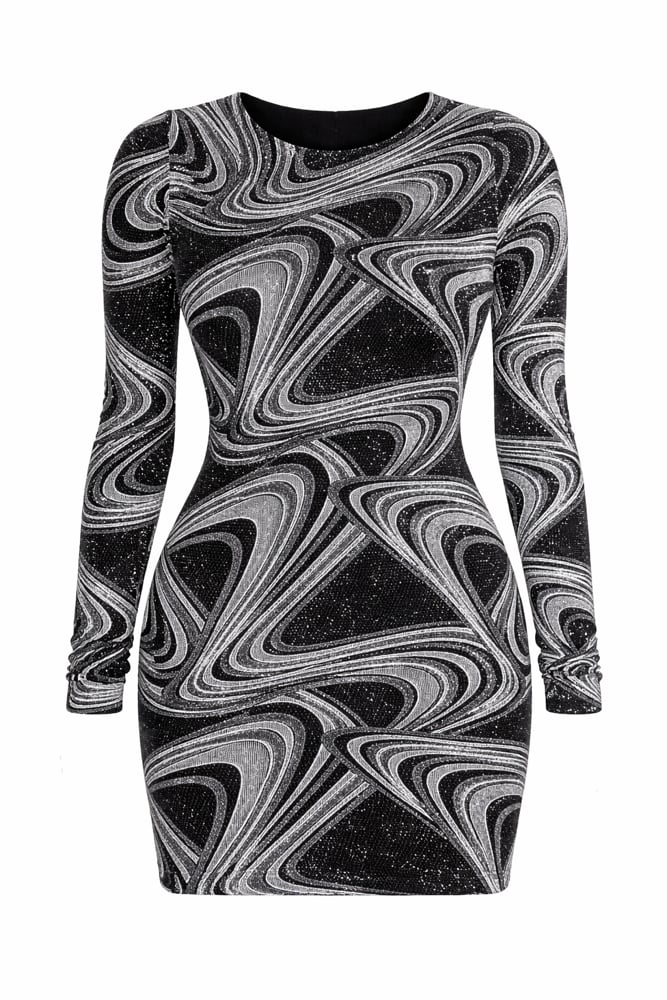 Image of Nova Dress in Silver Galaxy