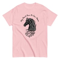 Image 6 of Unisex classic tee, My Heart Runs On Four Hooves Horse Tee