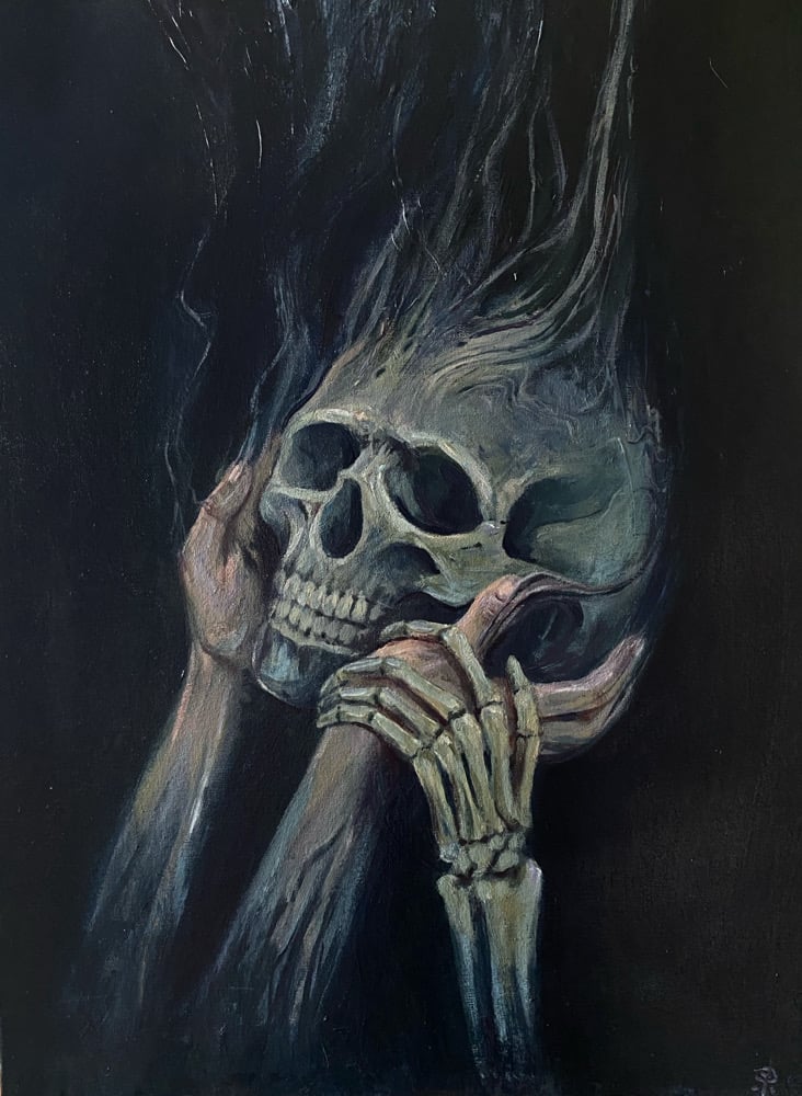 Image of just let go,  its okay, let go  - original acrylic painting