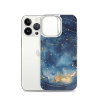 Image 21 of Celestial Constellation Night Sky Stars and Clouds Painting Clear Case for iPhone®