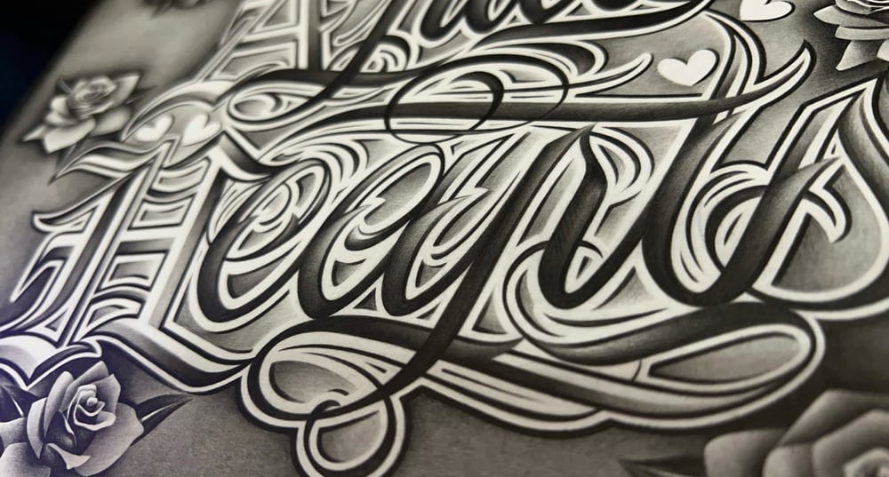 Image of 8x11 Bristol Board Drawn Logo