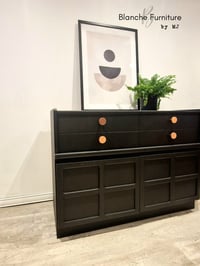 Image 4 of Gorgeous Nathan Sideboard in Black with Copper Handles