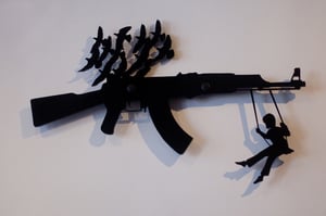 Image of Gun Rack Organizer - Black