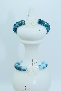 Image 5 of  Blue, Gold Beads & Rhinestones 