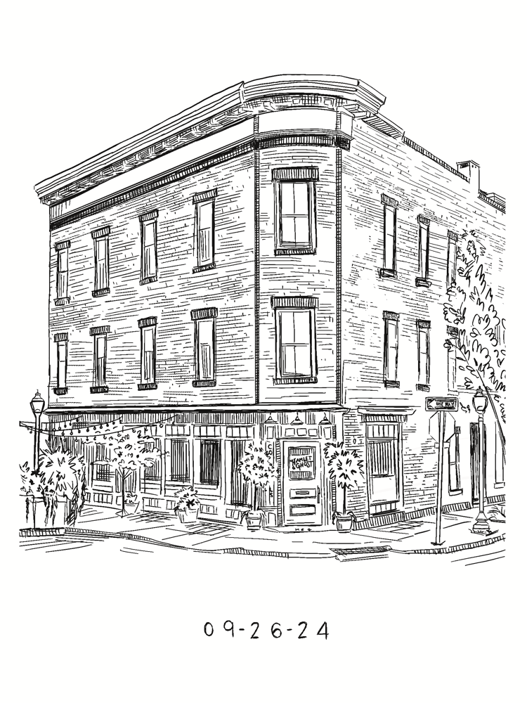 Image of Custom line drawing 