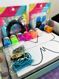 Image 6 of Neon Blue Butterfly Beading Kit 